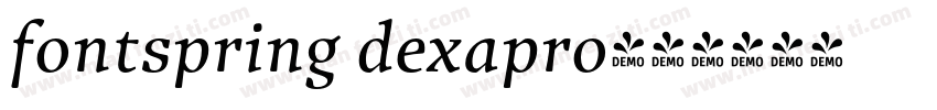 fontspring dexapro字体转换